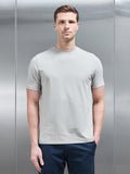 Essential Slim Fit Cotton Stretch T-Shirt in Stone