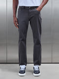 Straight Leg Denim Jeans in Grey